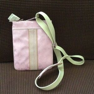 NWT Coach signature crossbody bag